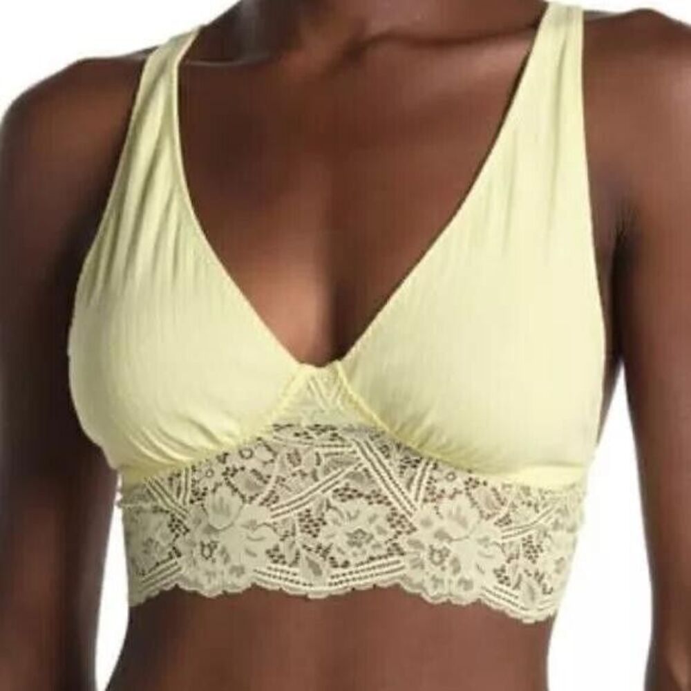 NWT Free People Intimately Teagan Lace Trim Bralette Sz S